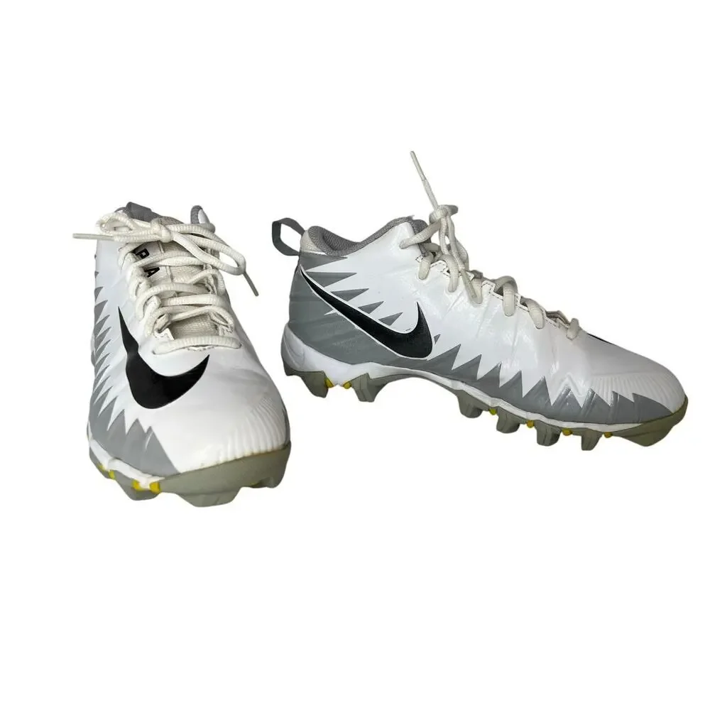 Nike 880129-101 Alpha Fast Flex Football White Cleats Sneaker 5Y White Metallic